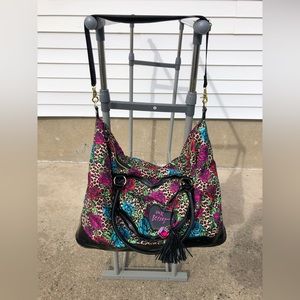 Betsey Johnson Leopard Rose Weekender Bag